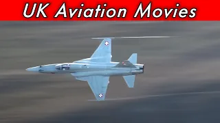 Swiss F-5 Tigers live gun fire during Axalp