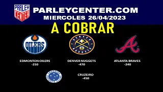 PRONOSTICOS NBA-NHL-MLB -  MIERCOLES 26/04/2023 - PARLEY GRATIS