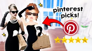 PINTEREST Choose My OUTFITS In Dress To Impress Part 2!