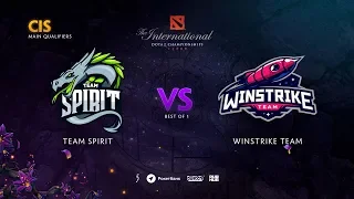 Team Spirit vs Winstrike Team, TI9 Qualifiers CIS, bo1 [Maelstorm & Inmate]