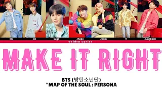 BTS (방탄소년단) "Make It Right" Lyrics