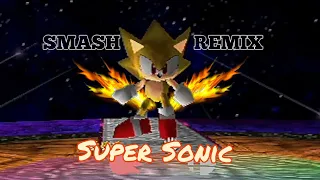 SMASH REMIX - SUPER SONIC GAMEPLAY  - REAL N64 - EVERDRIVE