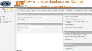 How to create database on XAMPP in MySQL by using PHP| PHP Tutorial for beginners