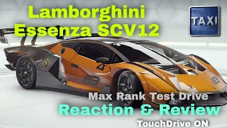 Asphalt 9 - Lamborghini Essenza SCV12 - Reaction and Review - Max Rank Test Drive - TouchDrive