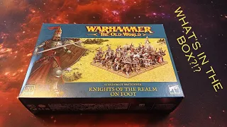 Kingdom of Bretonnia Knights of the Realm on Foot CONSUMER UNBOXING - Warhammer The Old World