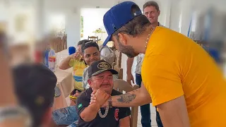 PILILIU CHORA EMOCIONADO COM PRESENÇA DE EDYR VAQUEIRO EM SEU ANIVERSÁRIO