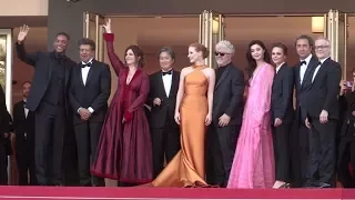 Will Smith and The Jury on the red carpet for the 70th Anniversary of the Cannes Film Festival.