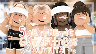 5 Aesthetic Gym/Fitness Outfits for Bloxburg! *with codes+links* ☀️ | xCandyc0rex