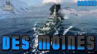 Des Moines - Ranked - CV - Stay calm and carry ! World of Warships