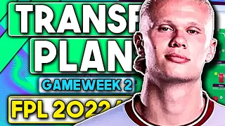 MY FPL GAMEWEEK 2 TRANSFER PLANS | GW2 TRANSFERS | Fantasy Premier League Tips 2022/23
