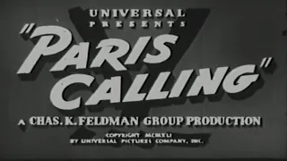 Paris Calling (1941) 📽Classic War Drama Movie📽 Randolph Scott, Elizabeth Bergner