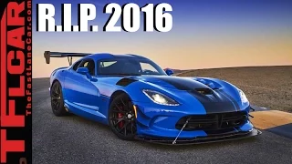 R.I.P. Cars: The Top 11 Dearly Departed Cars of 2016 Revealed & Remembered