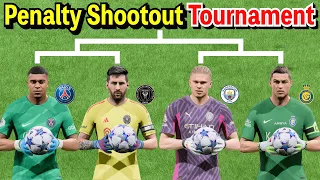 GK Mbappé vs GK Messi vs GK Haaland vs GK Ronaldo | Penalty Shootout Tournament【FC24】