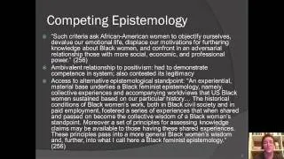 Week 4 Patricia Hill Collins Black Feminist Epistemology