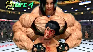 PS5 | Dragon Bruce Lee vs. Titan Lass (EA Sports UFC 4)