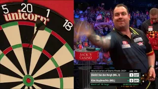 Dimitri Van den Bergh v Kim Huybrechts | 2021 World Series Of Darts Finals | Quarter Final