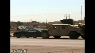 Marines Use Humvee To Push VBIED... It Explodes