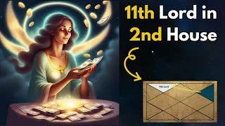 11TH LORD of Income & Profit in 2ND HOUSE of a Birth Chart in Vedic Astrology | Soma Vedic Astrology