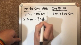 HOW TO CONVERT ( METER TO CENTIMETER ) AND (CENTIMETER TO METER )