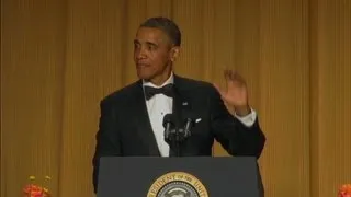 Raw Video: Obama zings GOP on race at White House Correspondents' dinner 2013