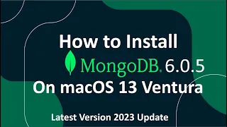 How to install MongoDB 6.0.5 on macOS 13 Ventura !! Install Brew !! Install XCode Tool !! [2023]