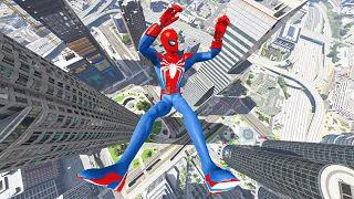 GTA 5 SPIDERMAN FUNNY UNEXPECTED RAGDOLLS Jumps/Fails (Euphoria Physics) #1