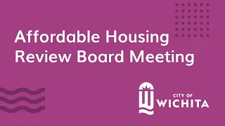 Affordable Housing Review Board Meeting December 18, 2023