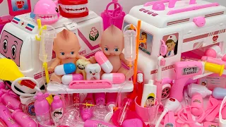 29 Minutes Satisfying with Unboxing Cute Pink Doctor Playset Ambulance