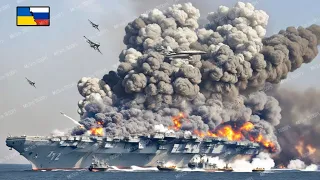 Horrifying Moment, Russian Aircraft Carrier Containing 450 Secret Jets Destroyed by US, Arma3