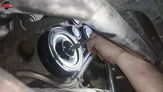 BMW 2.0D N47 - How to replace vibration damper on