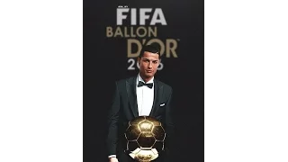 Награждение Криштиану Роналду Золотым мячом от France Football