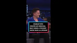 Charlie Puth Creates an Original Beat on the Spot With a Mug and a Spoon |  #shorts