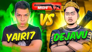 YAIR17 vs DEJAVUFF "El rey de la M10" a pura M1014 | PVP EN FREE FIRE *resultado sorprendente*