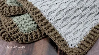 Ribbed Blanket Edging Crochet Pattern