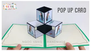 Pop Up Card • Thiệp bật khối lập phương dán ảnh by NGOC VANG Handmade