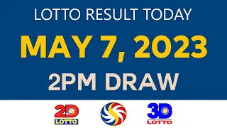 [Sunday] Lotto Result Today MAY 7 2023 2pm Ez2 Swertres 2D 3D 6/49 6/58 PCSO