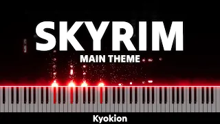 Skyrim - Main Theme (Advanced Piano Solo) | Kyle Landry | Kyokion