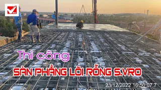 Thi công sàn phẳng lõi rỗng vượt nhịp lớn  S.VRO | VROGroup