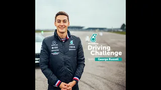 George Russell takes on the PETRONAS Driving Challenge