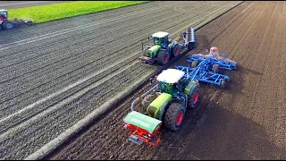 Ploughing, Drilling & Sugar Beet | Claas Xerion + Lemken 9 furrow & Karat 9 | Beet Eater | NIVU2004