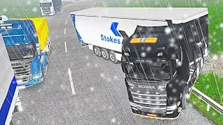 СОЗДАЛ ОГРОМНУЮ ПРОБКУ НА ДОРОГЕ ДУРАКОВ - EURO TRUCK SIMULATOR 2 MULTIPLAYER