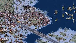 Arctic Circle Map | Red ALert 2 | Extra hard AI | 7 vs 1 | America | us