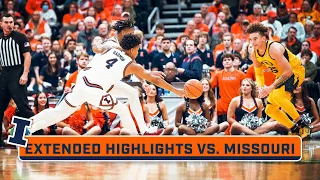 Missouri at Illinois | Extended Highlights | Big Ten Men's Basketball | Dec. 22, 2023