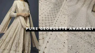 Pure Georgette Chikan & Mukesh Anarkali | लखनऊ चिकन अनारकली | Pure Handwork Chikankari (Part-4)