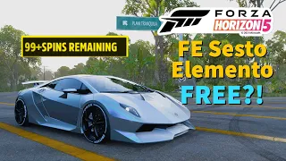 Forza Horizon 5: How to get the FE Sesto Elemento for FREE?! || Increase Chances! + Wheelspins