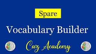 Spare - Vocabulary Builder - English