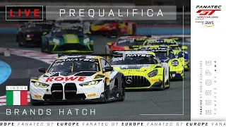 LIVE | Prequalifica | Brands Hatch | Fanatec GT Europe 2024 (Italiano)