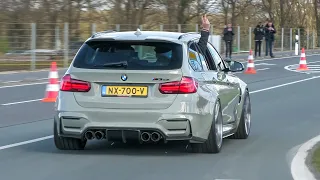 Cars Leaving a Car Meet!