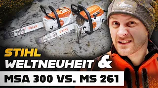 😎😎 STIHL - WELTNEUHEIT! Gurtsystem Advance X-FLEX und MSA 300C vs. MS 261C