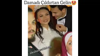 Damadı Çıldırtan Gelin🤩 #kalbinesaklabeni #duygusalvideolar #askvideolari #ask #düğün #gelin #damat